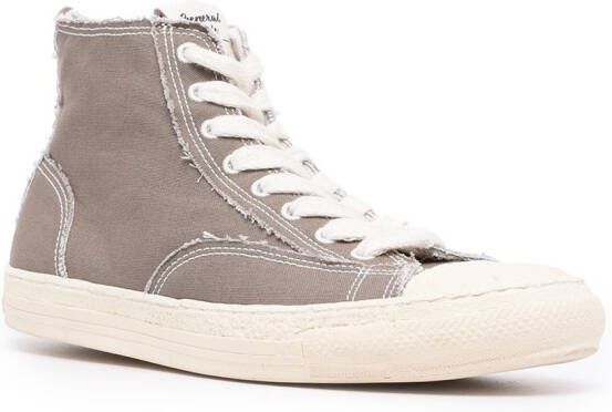 Maison Mihara Yasuhiro General Scale lace-up high-top sneakers Grey