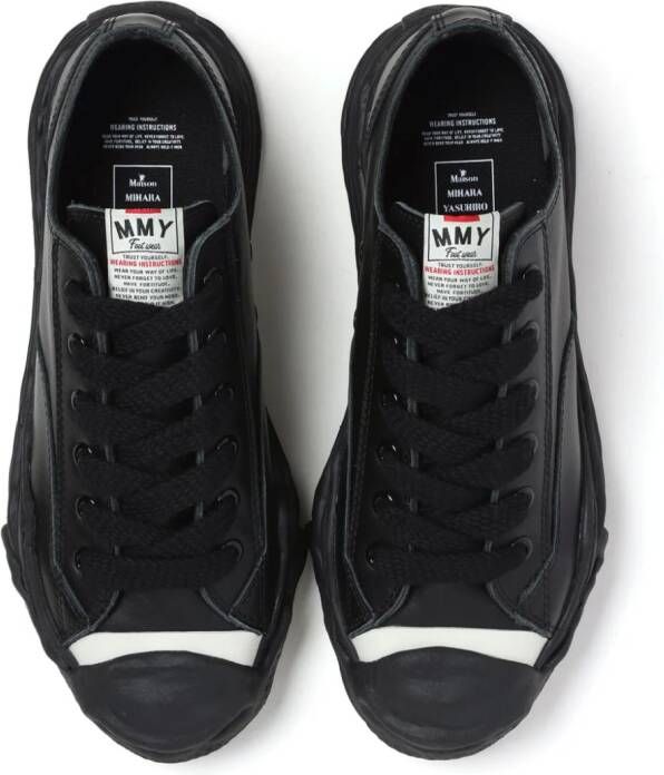 Maison MIHARA YASUHIRO Hank OG Sole leather sneakers Black