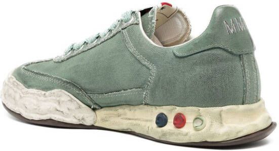 Maison MIHARA YASUHIRO Herbie distressed-effect sneakers Green