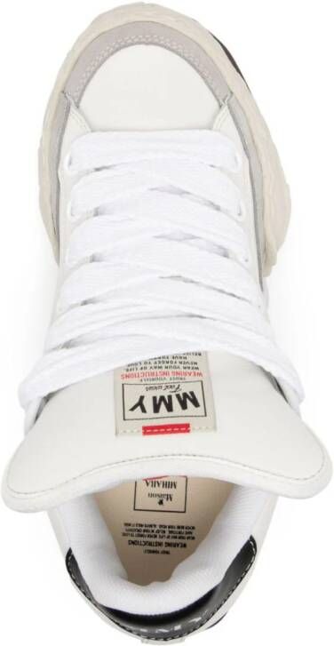 Maison MIHARA YASUHIRO Herbie Puffer leather sneakers White