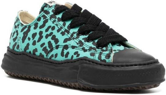 Maison MIHARA YASUHIRO leopard-print low-top sneakers Green