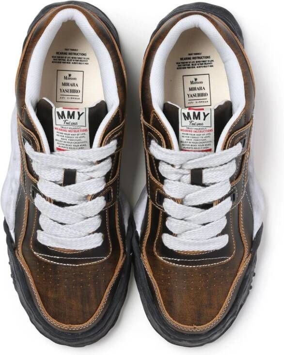 Maison MIHARA YASUHIRO Parker OG Sole leather sneakers Black