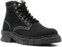 Maison MIHARA YASUHIRO side-zip canvas boots Black - Thumbnail 2