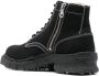 Maison MIHARA YASUHIRO side-zip canvas boots Black - Thumbnail 3