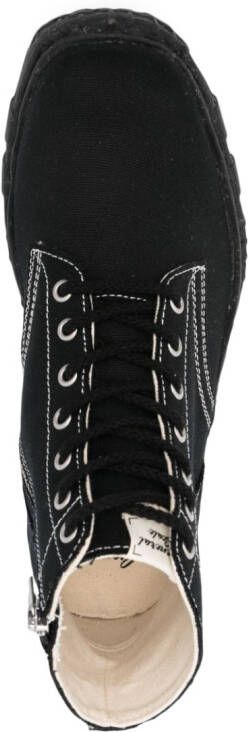 Maison MIHARA YASUHIRO side-zip canvas boots Black