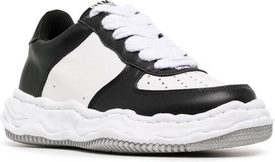 Maison MIHARA YASUHIRO Wayne two-tone leather sneakers White