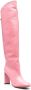 Maison Skorpios clip-fastening 100mm long boots Pink - Thumbnail 2