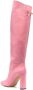 Maison Skorpios clip-fastening 100mm long boots Pink - Thumbnail 3