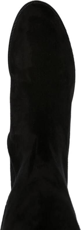 Maison Skorpios Stefania knee-high suede boots Black