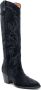 Maje 65mm knee-high suede cowboy boots Blue - Thumbnail 2