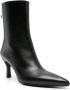 Maje 75mm Faymon leather ankle boots Black - Thumbnail 2
