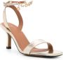 Maje 80mm leather sandals Gold - Thumbnail 2