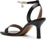 Maje 80mm chain-link leather sandals Black - Thumbnail 3