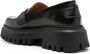 Maje clover-plaque leather loafers Black - Thumbnail 3