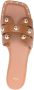 Maje stud-embellished leather mules Brown - Thumbnail 4
