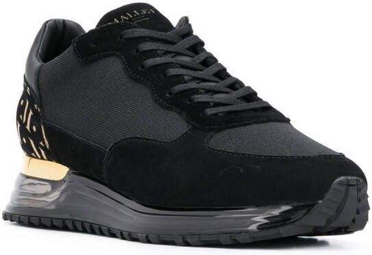 Mallet monogram panelled sneakers Black