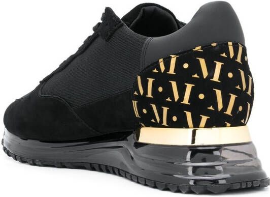 Mallet monogram panelled sneakers Black