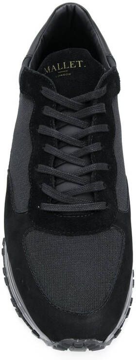 Mallet monogram panelled sneakers Black