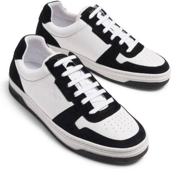 Mallet panelled lace-up sneakers White