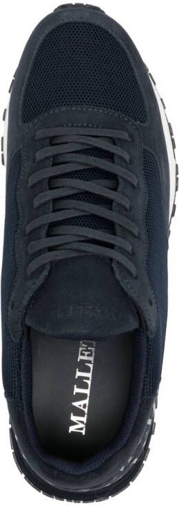 Mallet Popham Black low-top sneakers Blue