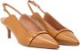 Malone Souliers 45mm Marion leather slingback pumps Brown - Thumbnail 2