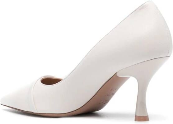 Malone Souliers 75mm leather pumps White
