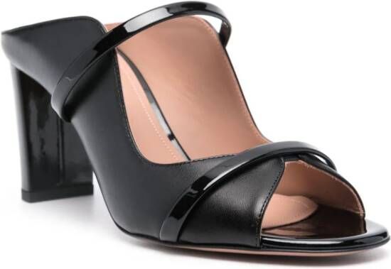 Malone Souliers 80mm patent-leather pumps Black