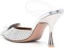 Malone Souliers 85mm crystal-embellished mules Silver - Thumbnail 3