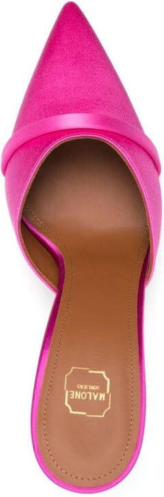Malone Souliers 95mm sculpted heeled mules Pink