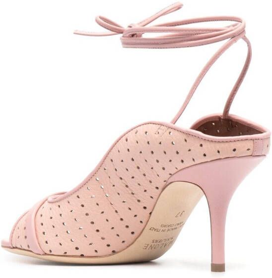 Malone Souliers Alba 85mm ankle-tie sandals Pink