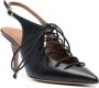 Malone Souliers Alessandra 90mm lace-up fastening pumps Black - Thumbnail 2