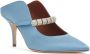 Malone Souliers Bella 70mm crystal-embellished mules Blue - Thumbnail 2