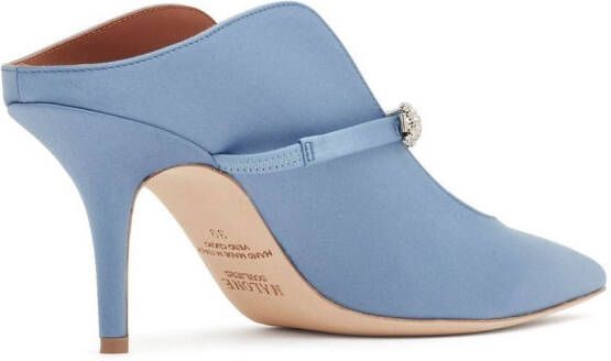 Malone Souliers Bella 70mm crystal-embellished mules Blue