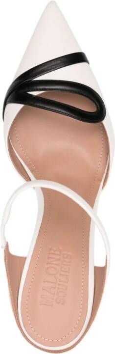 Malone Souliers Bonnie 80mm leather mules White
