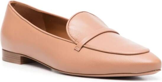 Malone Souliers Bruni flat leather loafers Neutrals