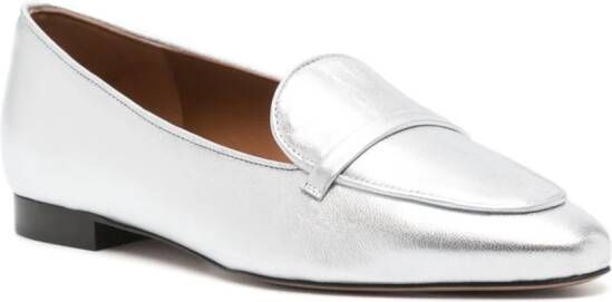 Malone Souliers Bruni metallic leather loafers Silver