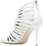 Malone Souliers caged pointed-toe 100mm leather pumps White - Thumbnail 3