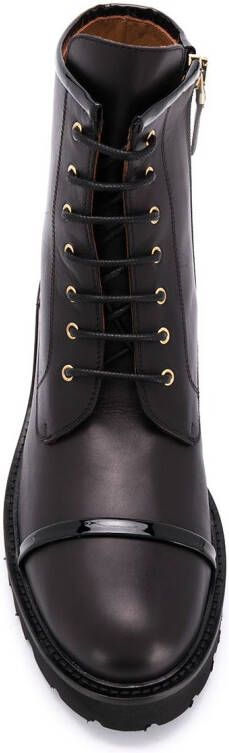 Malone Souliers chunky lace-up leather boots Black