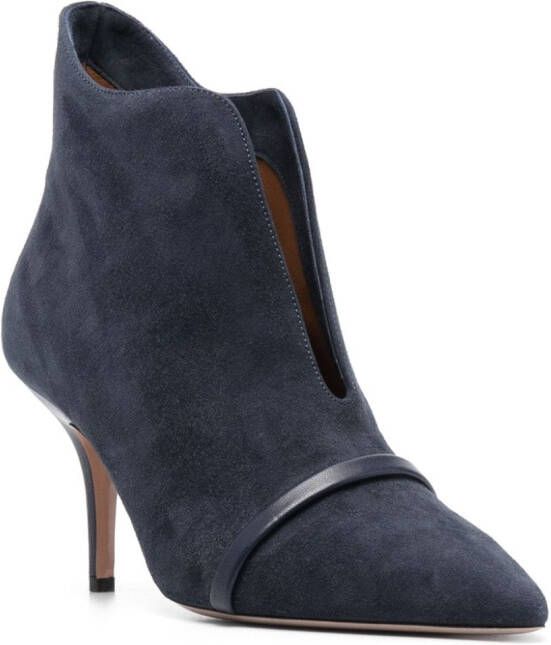 Malone Souliers Cora 85mm suede boots Blue