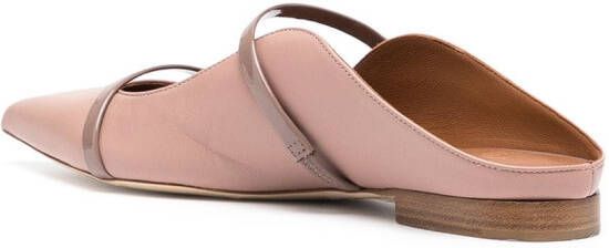 Malone Souliers cut-out pointed mules Pink