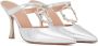 Malone Souliers embellished leather mules Silver - Thumbnail 2