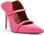 Malone Souliers embossed crocodile-effect leather mules Pink - Thumbnail 2