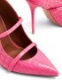 Malone Souliers embossed crocodile-effect leather mules Pink - Thumbnail 5