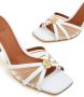 Malone Souliers engraved-detail 70mm mule sandals White - Thumbnail 4