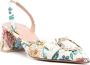 Malone Souliers Floral Cream 60mm slingback mules Neutrals - Thumbnail 2