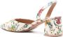 Malone Souliers Floral Cream 60mm slingback mules Neutrals - Thumbnail 3