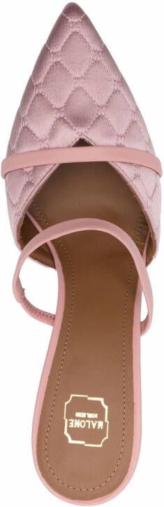 Malone Souliers Frankie 85mm quilted pumps Pink
