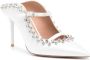 Malone Souliers Gala 100mm crystal-embellished mules White - Thumbnail 2