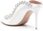 Malone Souliers Gala 100mm crystal-embellished mules White - Thumbnail 3