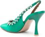 Malone Souliers Giselle 90mm crystal-embellished pumps Green - Thumbnail 3
